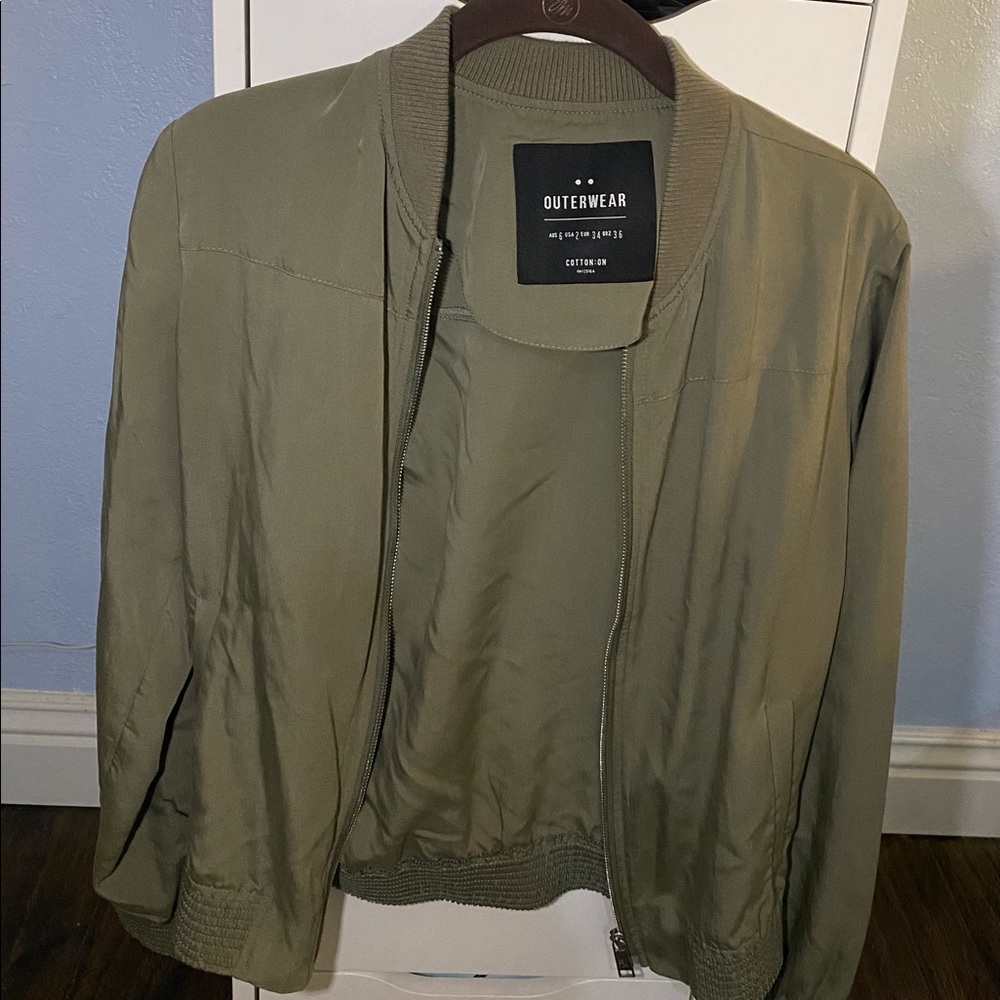 Green Bomber Jacket